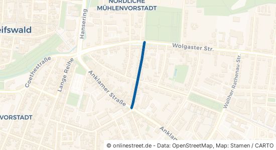 Rudolf-Breitscheid-Straße Greifswald Nördliche Mühlenvorstadt 