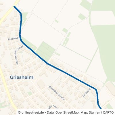 Hornisgrindestraße Offenburg Griesheim 