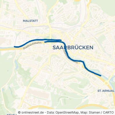 Leinpfad Saarbrücken Alt-Saarbrücken 