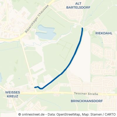 Riekdahler Weg Rostock Brinckmansdorf 