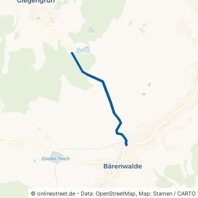 Giegengrüner Straße Crinitzberg Bärenwalde 