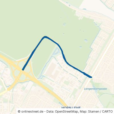 Autobahnzubringer Horn-Lehe Bremen Lehesterdeich 