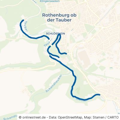 Taubertalweg Rothenburg ob der Tauber Rothenburg 