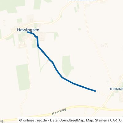 Theiningser Weg Möhnesee Hewingsen 