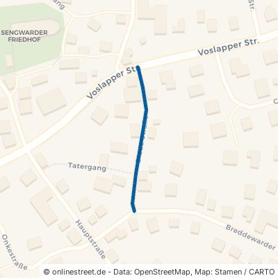 Blaue Straße Wilhelmshaven Sengwarden 