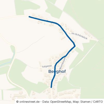 Beeghöfer Ortsstraße Satteldorf Beeghof 