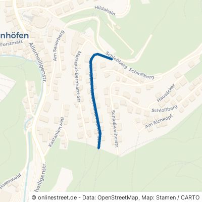 Anton-Schell-Straße Ottenhöfen im Schwarzwald Ortsgebiet 
