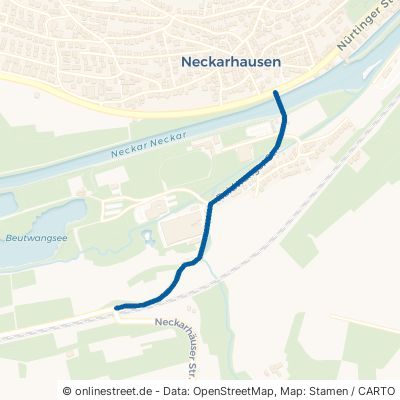 Raidwanger Straße Nürtingen Neckarhausen 