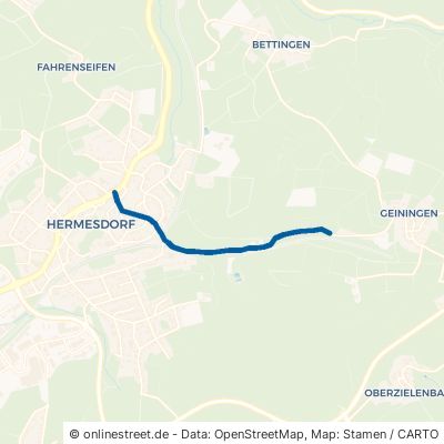 Geininger Straße Waldbröl Hermesdorf 