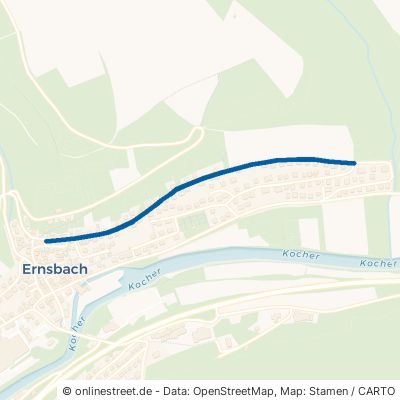 Weinbergweg Forchtenberg Ernsbach 