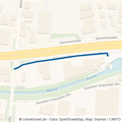 Kanalstraße Remshalden Grunbach 