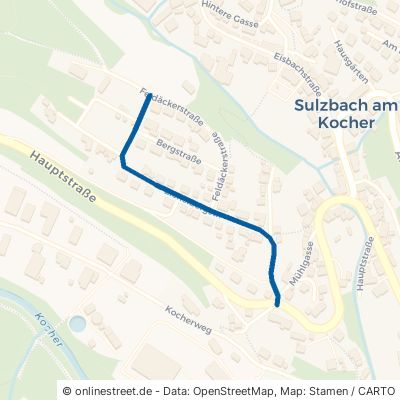 Eichelbergstraße Sulzbach-Laufen Sulzbach 