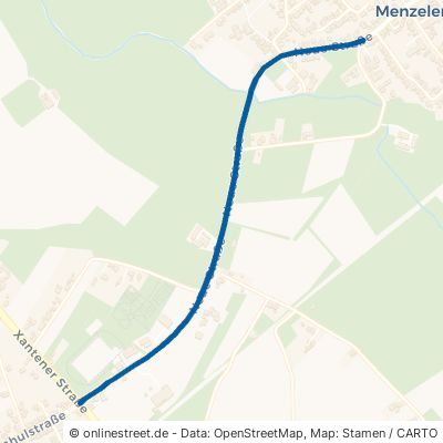 Neue Straße Alpen Menzelen-West 