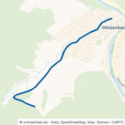 Gaisbachstraße Weisenbach 