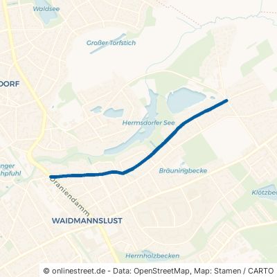 Zehntwerderweg 13469 Berlin Waidmannslust Bezirk Reinickendorf