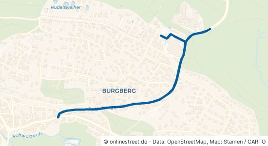 Rathsberger Straße Erlangen Burgberg 