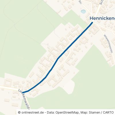 Hennickendorfer Hauptstraße Nuthe-Urstromtal Hennickendorf 