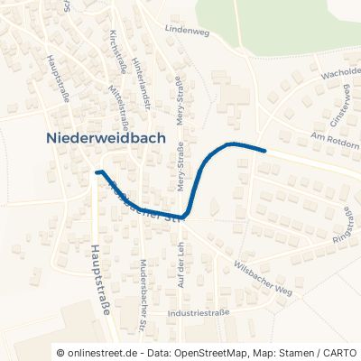 Roßbacher Straße Bischoffen Niederweidbach 