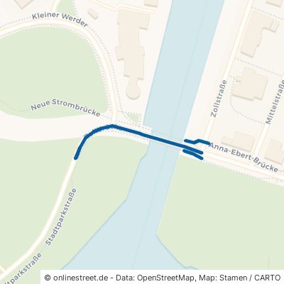 Zollbrücke Magdeburg Werder 
