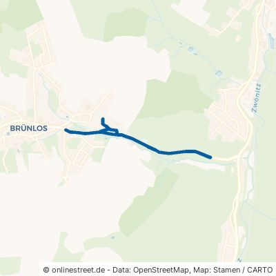 Neue Thalheimer Straße Zwönitz Brünlos 