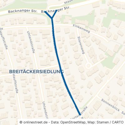Goethestraße 71554 Weissach im Tal Unterweissach Unterweissach