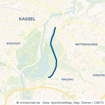 Waldauer Fußweg Kassel Unterneustadt 