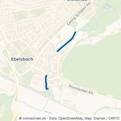 Bachweg Ebelsbach Gleisenau 