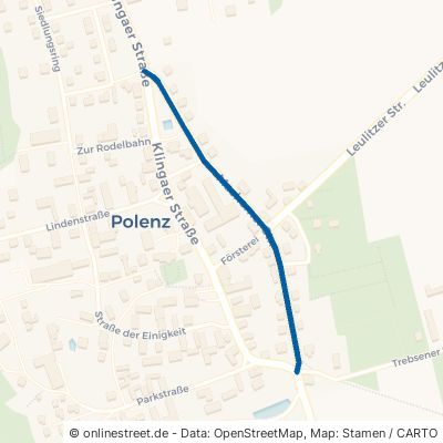Macherner Straße Brandis Polenz 