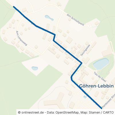 Untergöhrener Straße Göhren-Lebbin 