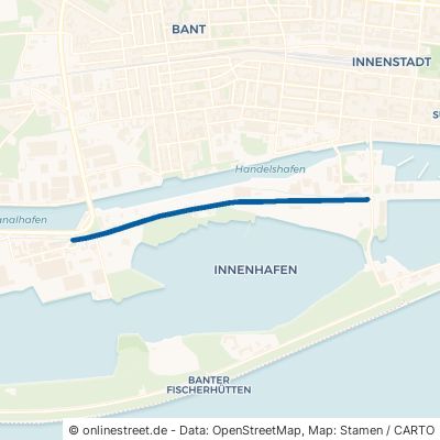Emsstraße Wilhelmshaven Innenhafen 
