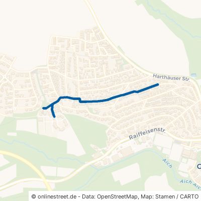 Uhlandstraße Aichtal Grötzingen 
