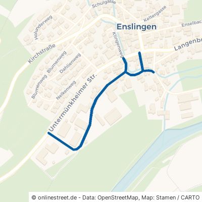 Talstraße Untermünkheim Enslingen 