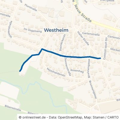 Siedlungsstraße Rosengarten Westheim 