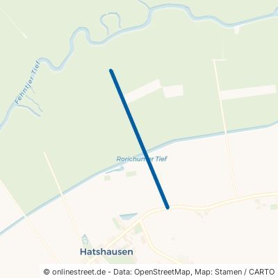 Deefhörnweg Moormerland Hatshausen 
