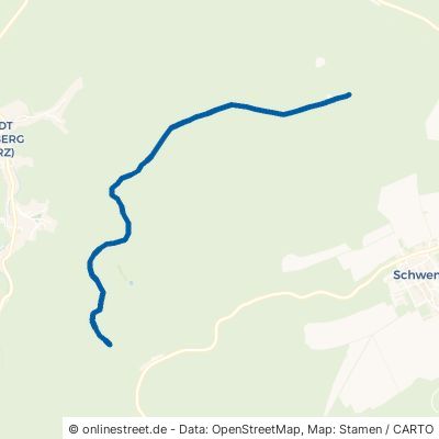 Holzchaussee Südharz Stolberg 