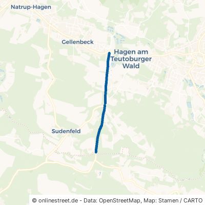 Holperdorper Straße Hagen am Teutoburger Wald Sudenfeld 