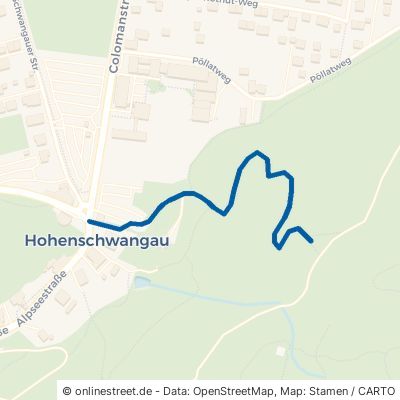 Sommerweg Schwangau Hohenschwangau 