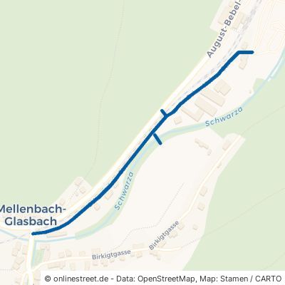 Oskar-Heinze-Straße Schwarzatal Glasbach 