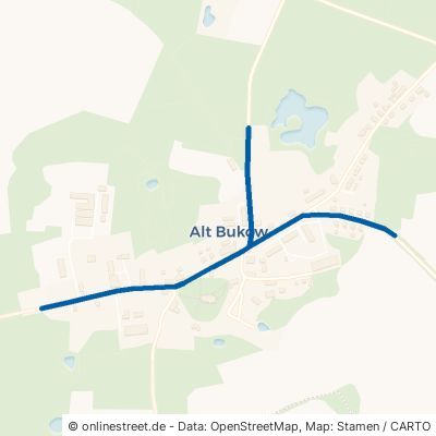 Hauptstraße Alt Bukow Buschmühlen 