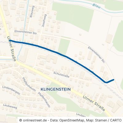 Lixstraße Blaustein Klingenstein 