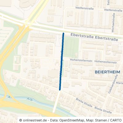 Wartburgstraße Karlsruhe Beiertheim-Bulach 