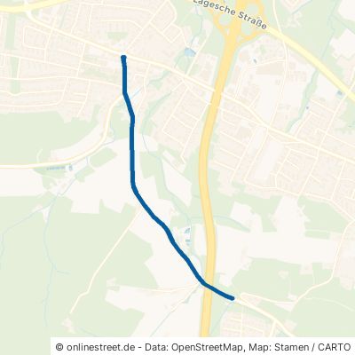 Oerlinghauser Straße Bielefeld Hillegossen 