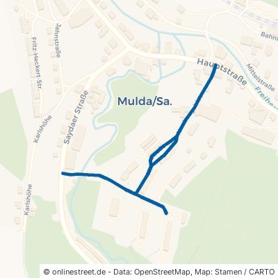 Straße Zum Neubaugebiet Mulda 