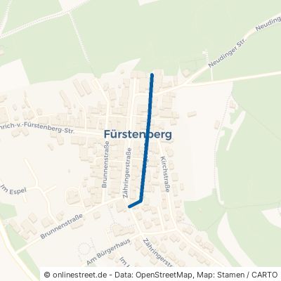 Bergstraße Hüfingen Fürstenberg 
