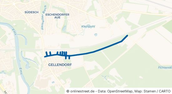 Sandhövelstraße Rheine Eschendorf/Gellendorf 