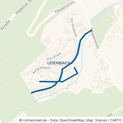 Seutenstraße Bergneustadt Leienbach 