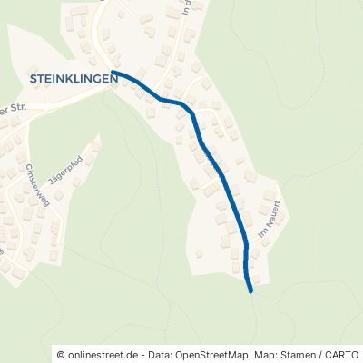 Ortsstraße Weinheim Steinklingen 
