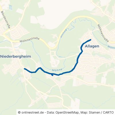 Kirchweg Warstein Niederbergheim 