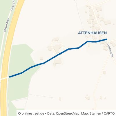 Höhenrainer Straße Icking Attenhausen 