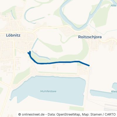 Flugplatzstraße Löbnitz Roitzschjora 
